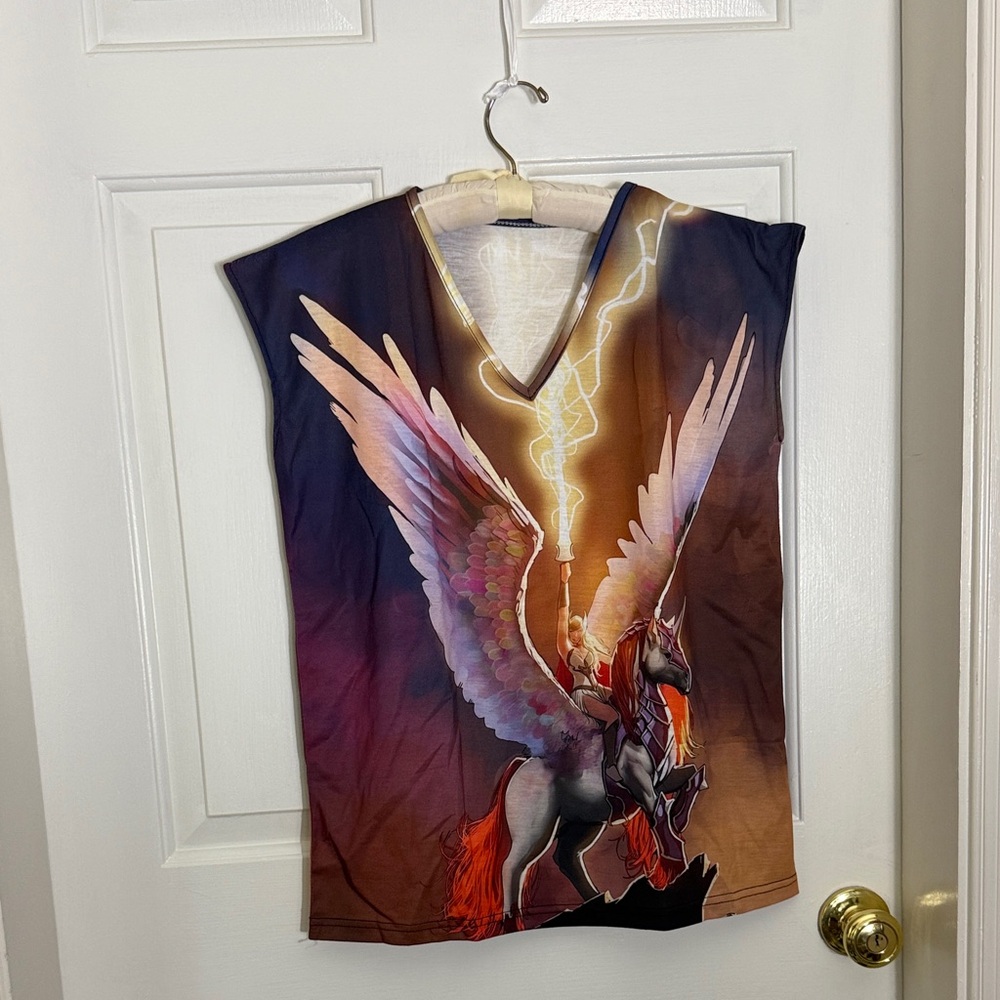 New. V-Neck She-Ra Graphic Tee